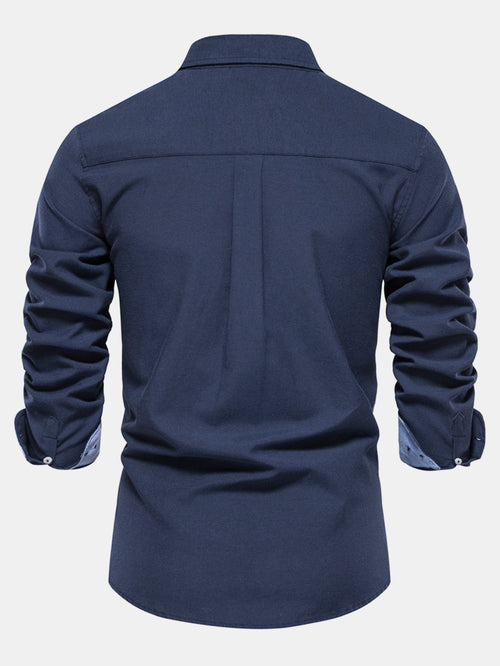 Long Sleeve Button Up Oxford Shirt