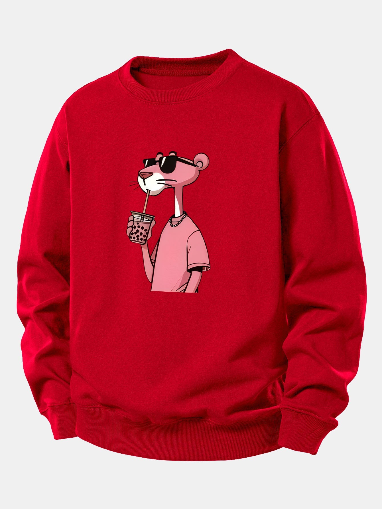 Pink Panther Print Relax Fit Sweatshirt