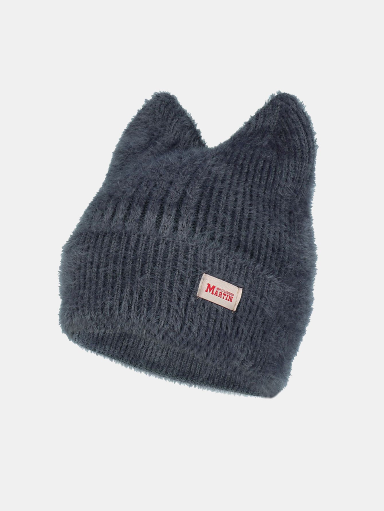 Unisex Cat Ear Shaped Plush Elastic Knitted Hat