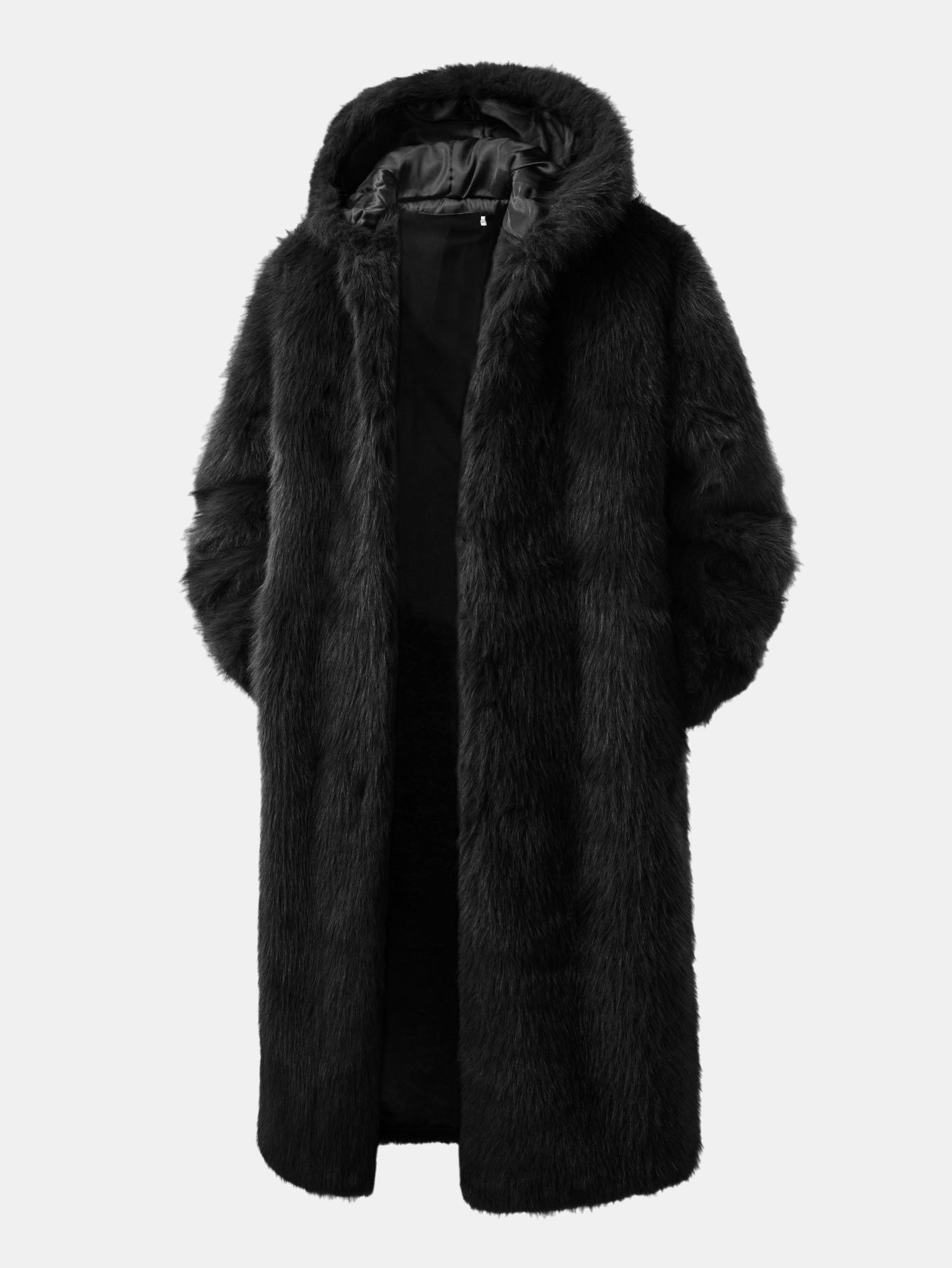 Faux Fur Hooded Overcoat