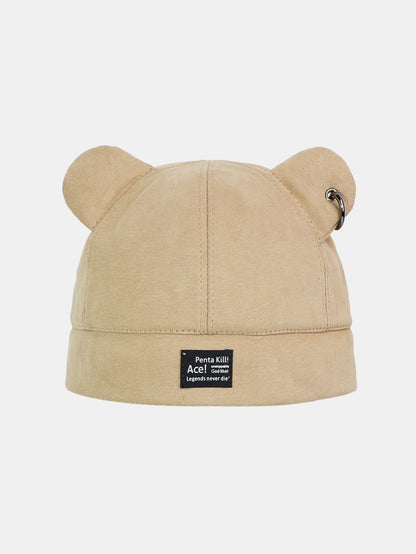 Adjustable Unisex Beanie Hat With Bear Ear Design