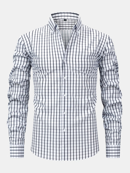 Long Sleeve Plaid Button Up Shirt