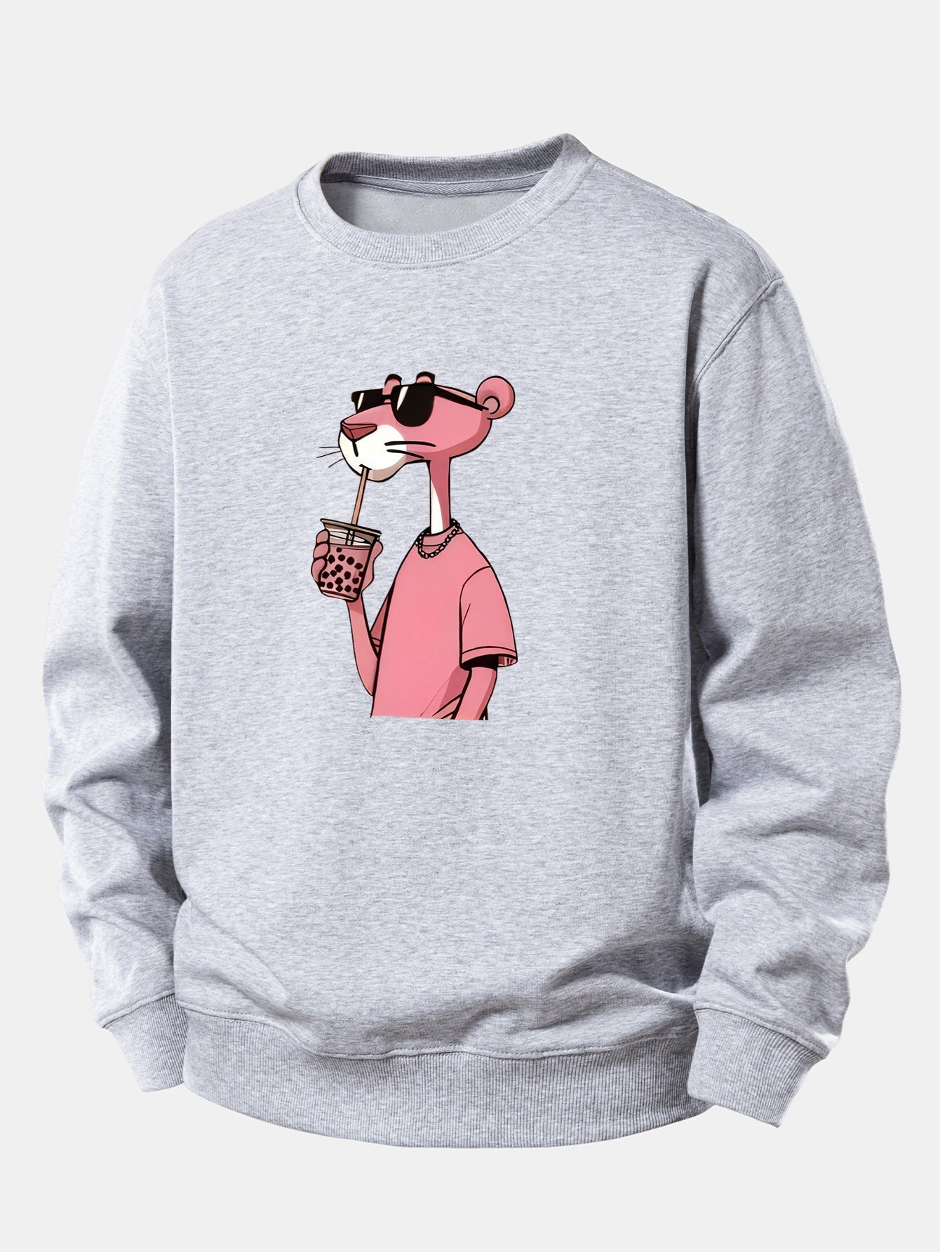 Pink Panther Print Relax Fit Sweatshirt