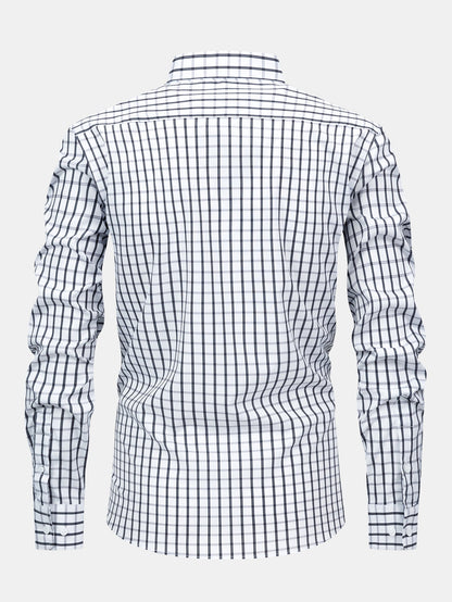 Long Sleeve Plaid Button Up Shirt