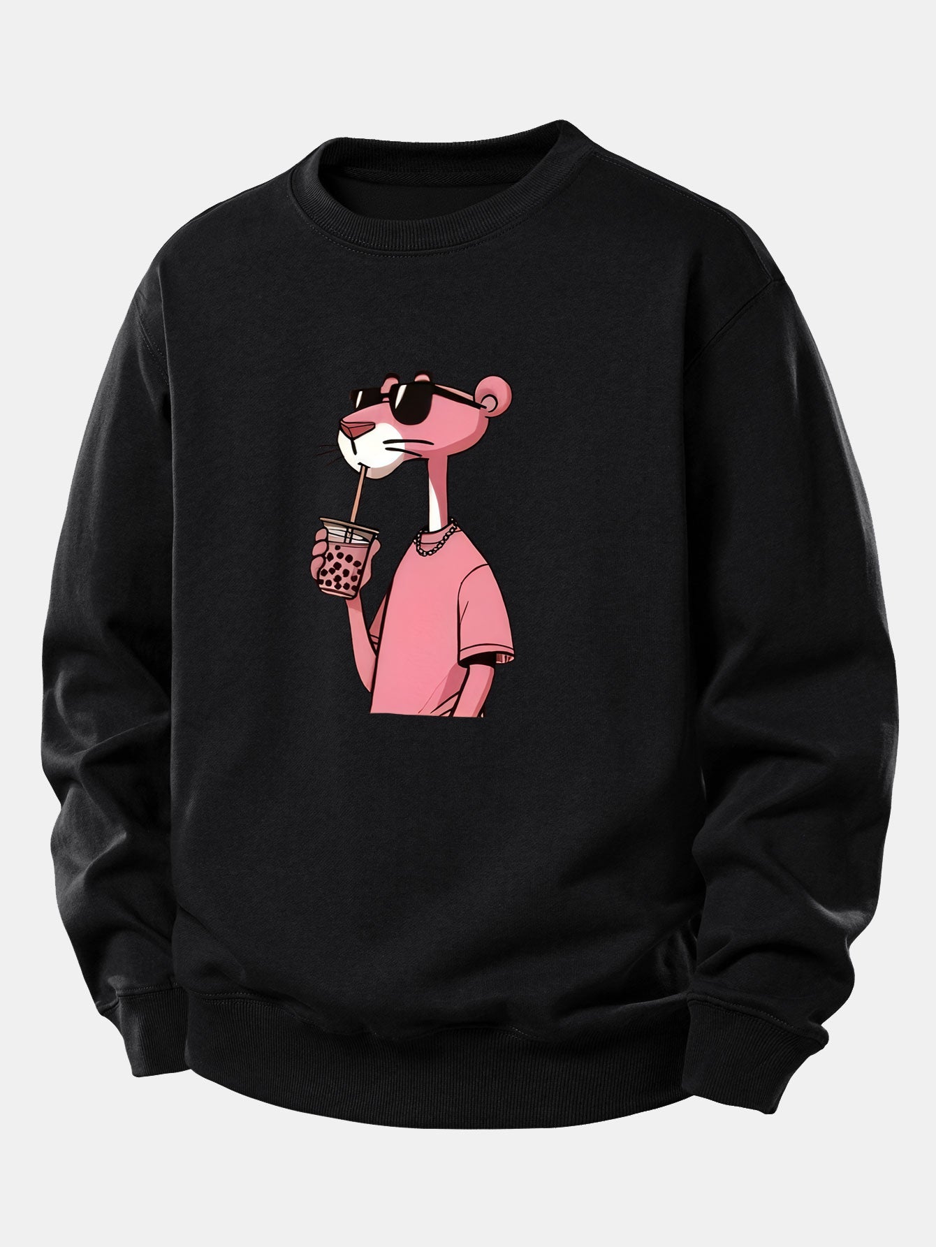 Pink Panther Print Relax Fit Sweatshirt
