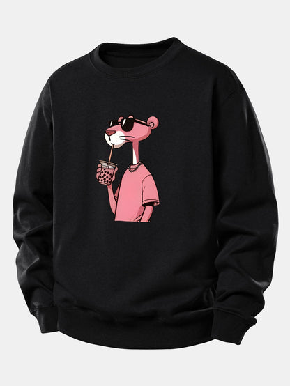Pink Panther Print Relax Fit Sweatshirt