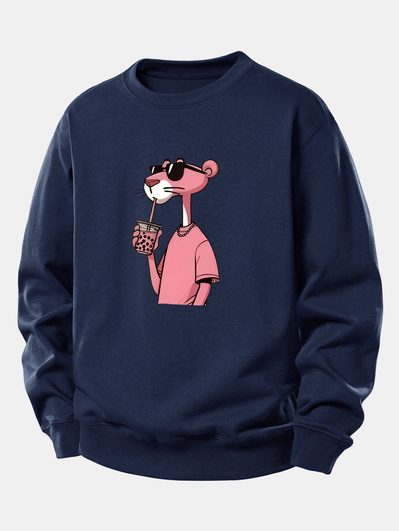 Pink Panther Print Relax Fit Sweatshirt