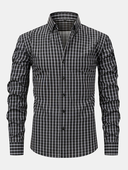 Long Sleeve Plaid Button Up Shirt