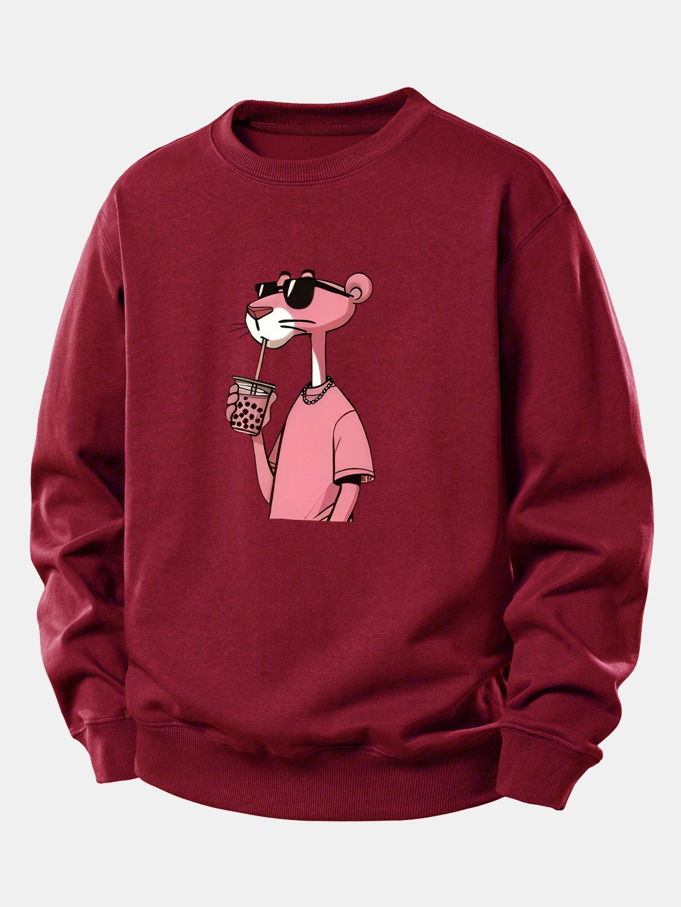 Pink Panther Print Relax Fit Sweatshirt