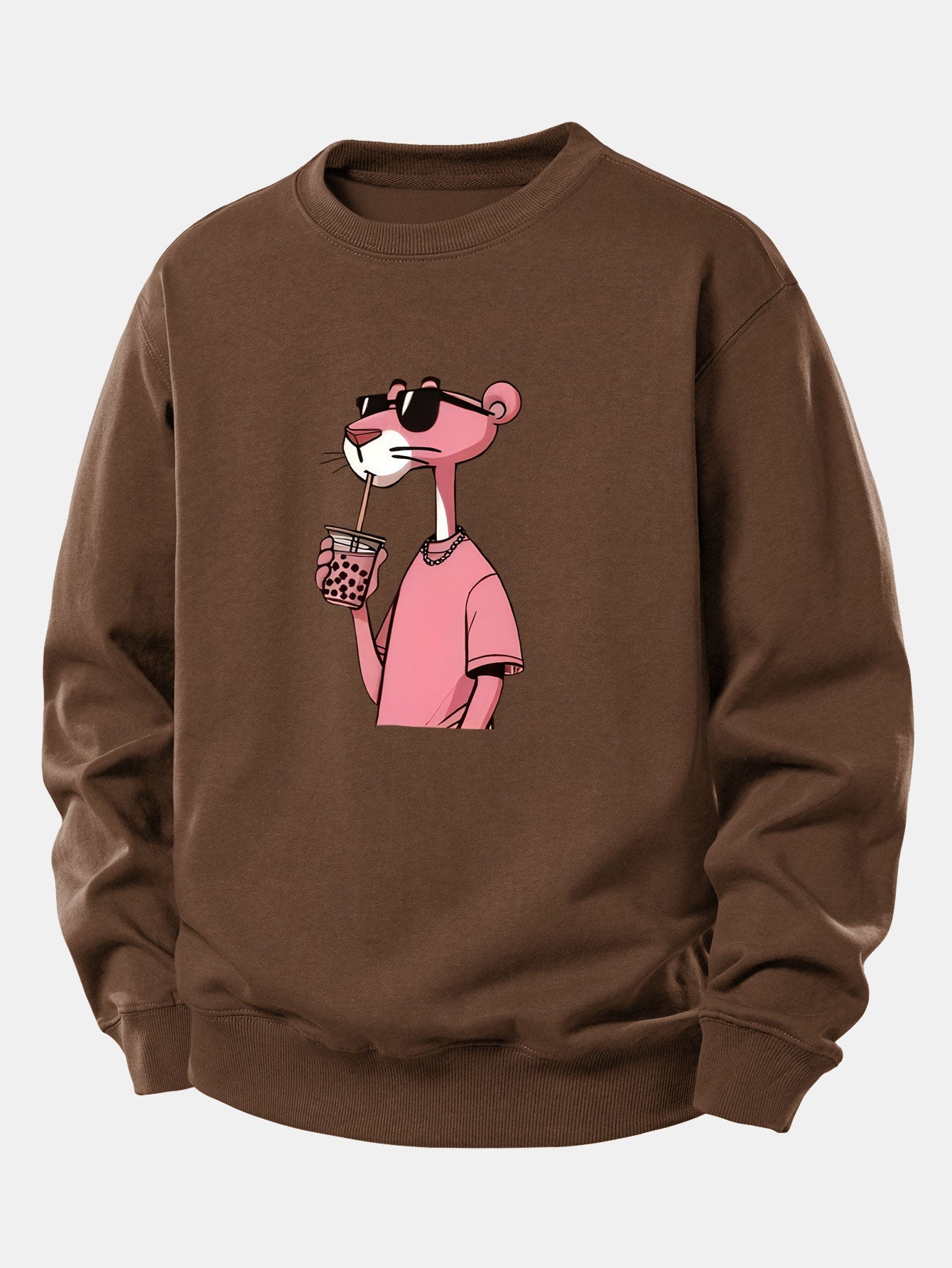 Pink Panther Print Relax Fit Sweatshirt