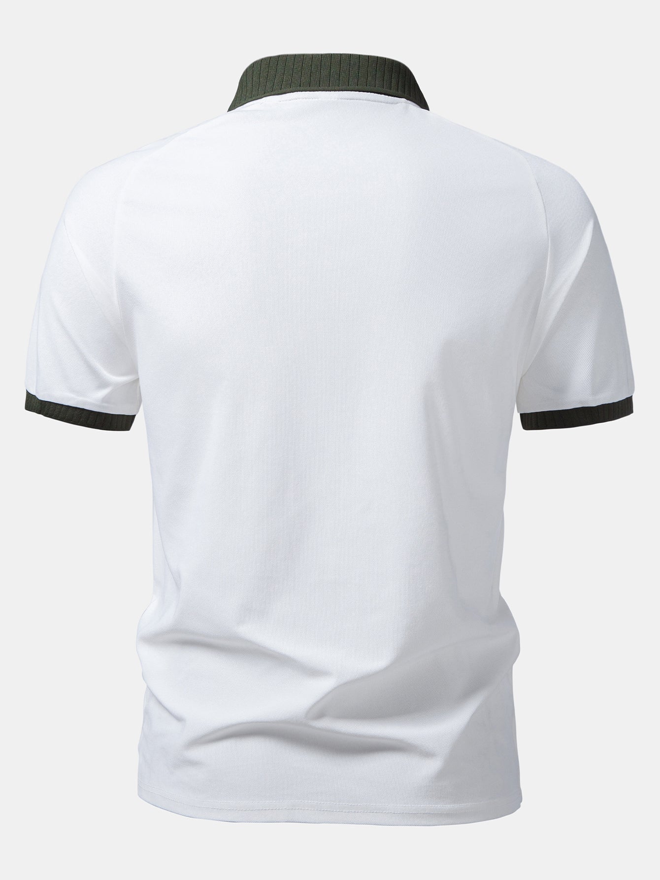 Contrast Raglan Sleeve Polo