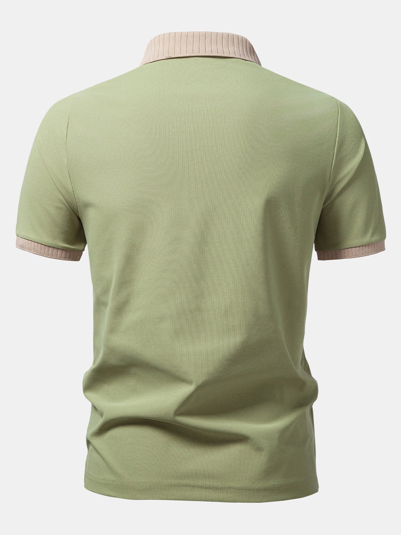 Contrast Raglan Sleeve Polo