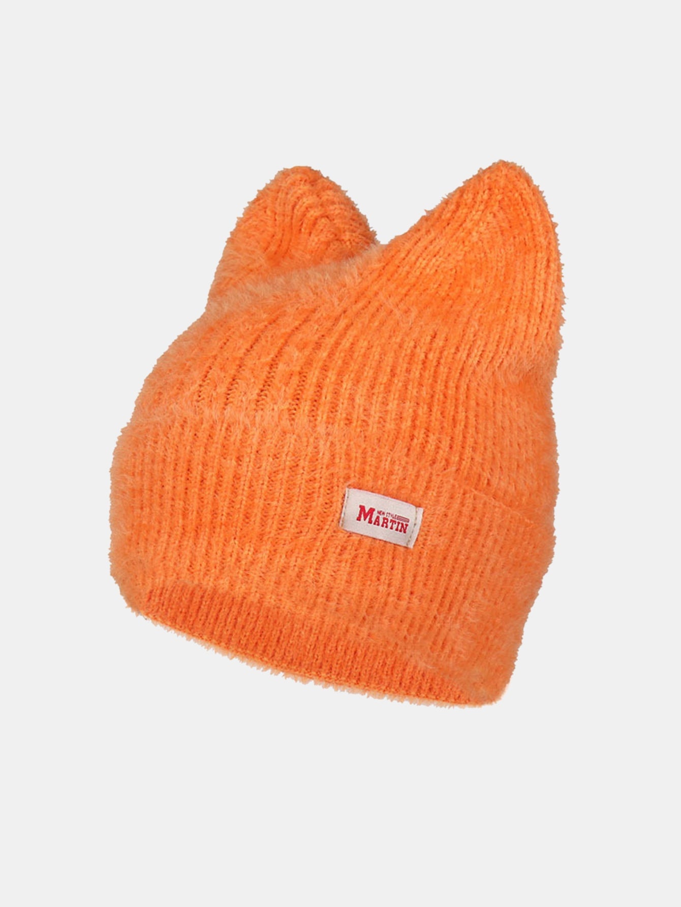 Unisex Cat Ear Shaped Plush Elastic Knitted Hat
