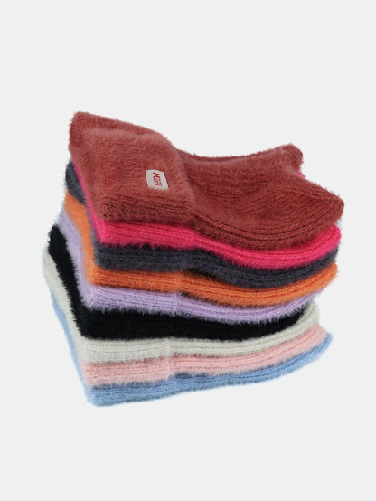 Unisex Cat Ear Shaped Plush Elastic Knitted Hat