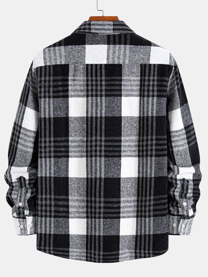 Flannel Plaid Button Up Shirt