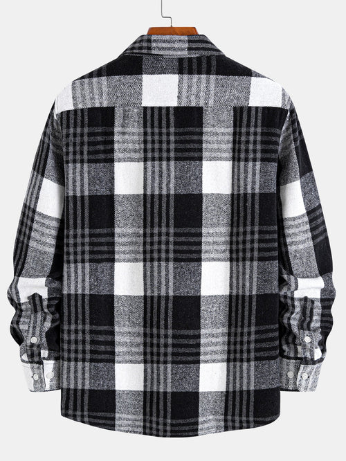 Flannel Plaid Button Up Shirt