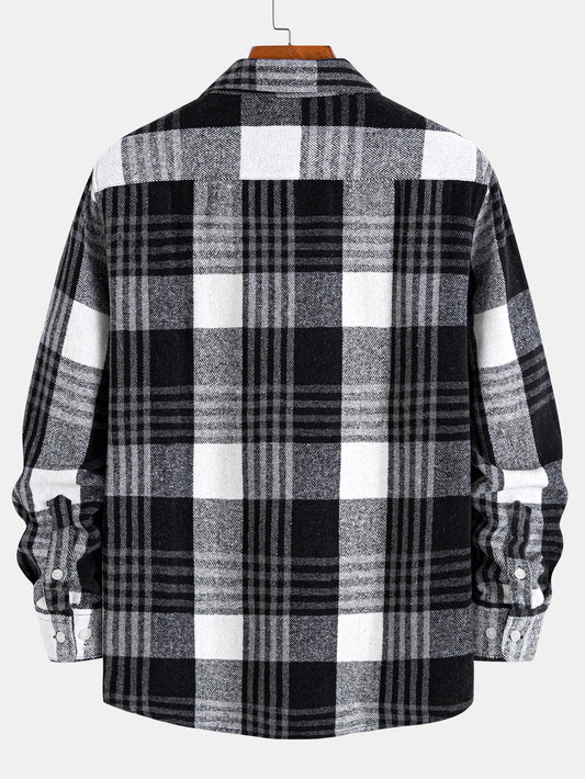 Flannel Plaid Button Up Shirt