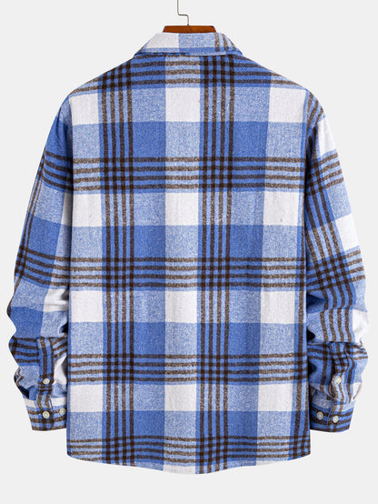 Flannel Plaid Button Up Shirt