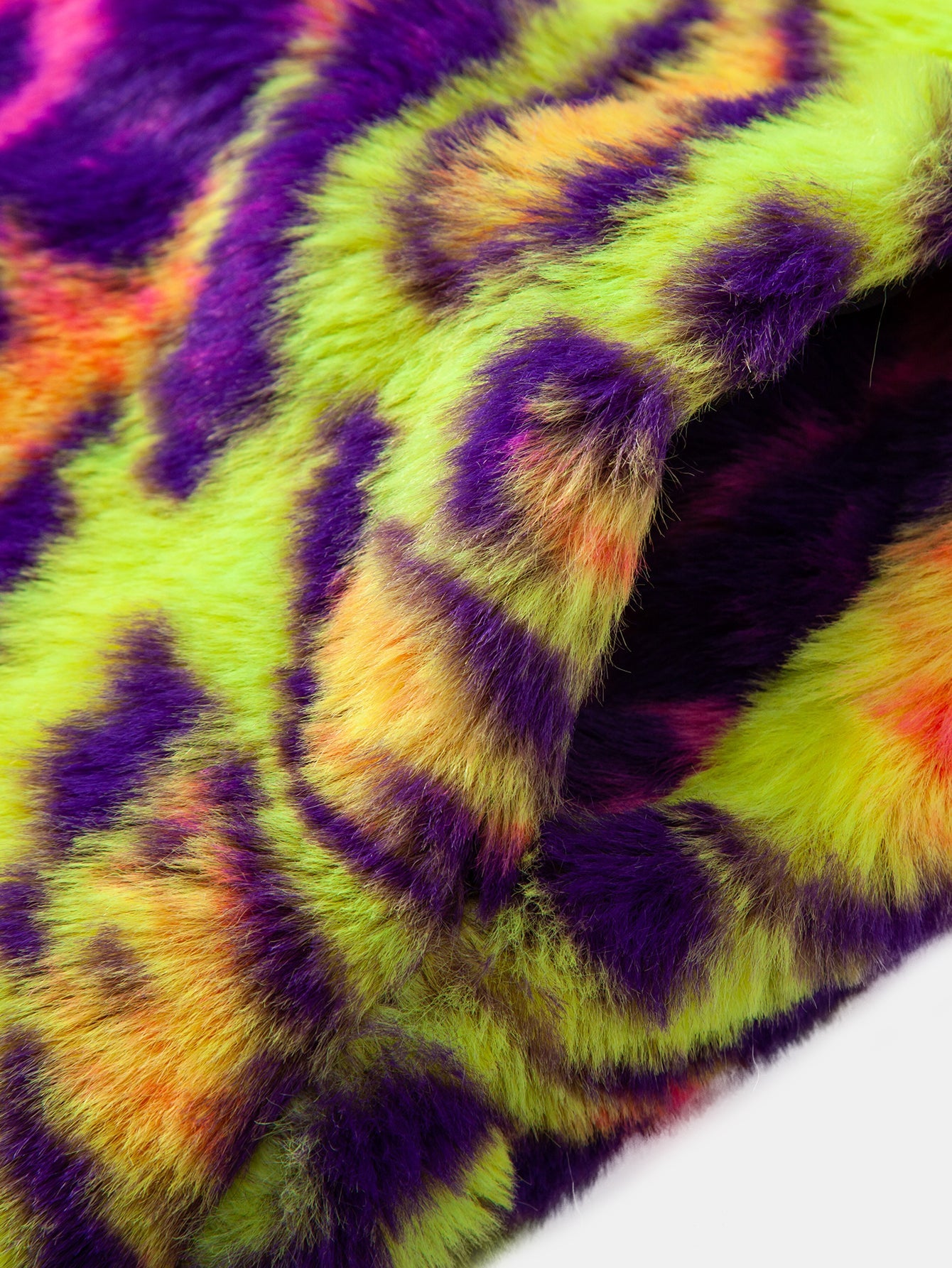 Faux Fur Colorful Leopard Hooded Vest