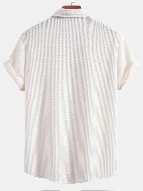 Waffle Button Up Shirt