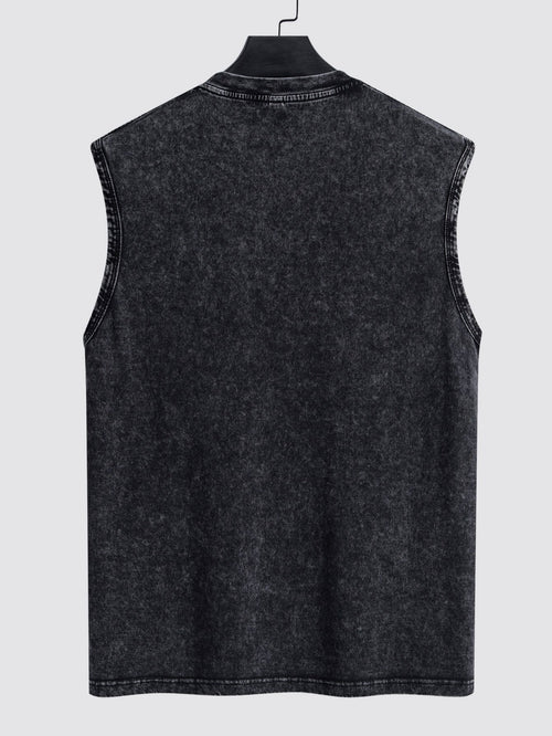Washed Distressed Tank Top